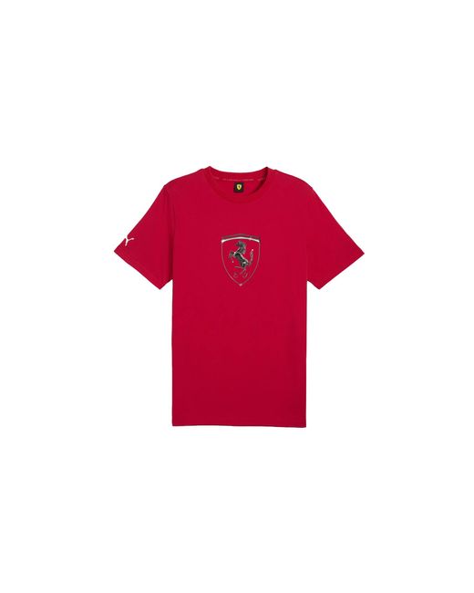 PUMA Red Ferrari Race Tonal Big Shield Tee 630189 02" for men