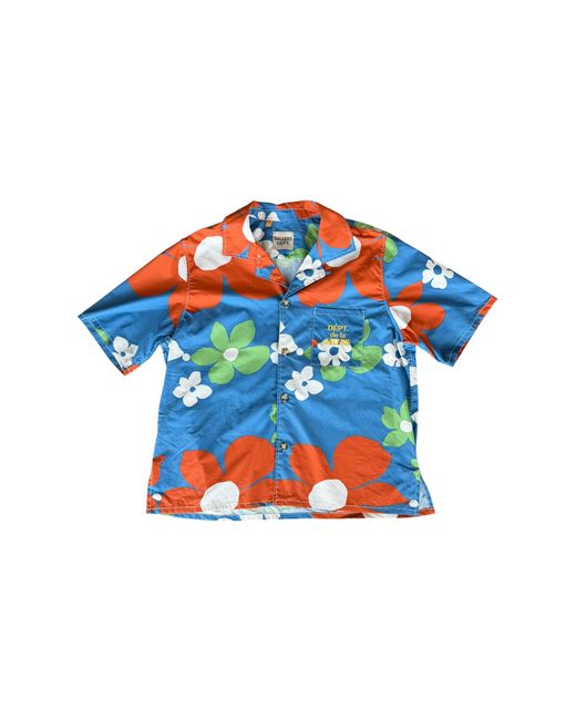 GALLERY DEPT. Blue Floral Parker Button Up Shirt Gd280" for men