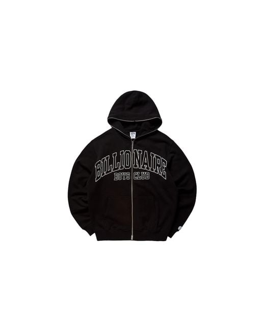 BBCICECREAM Black Curve Zip Hoodie 861 6303 Blk" for men