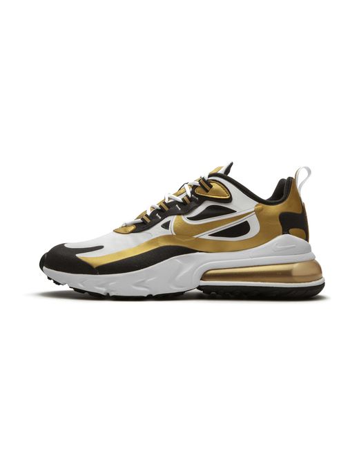 Nike Black Air Max 270 React "Metallic" Cw7298 100" for men