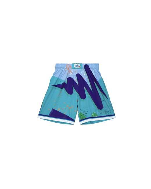 Mitchell & Ness Hyper Hoops Swingman Shorts "Nba Charlotte Hornets 1992" Pfsw1254 Cho92Pppblue" for men