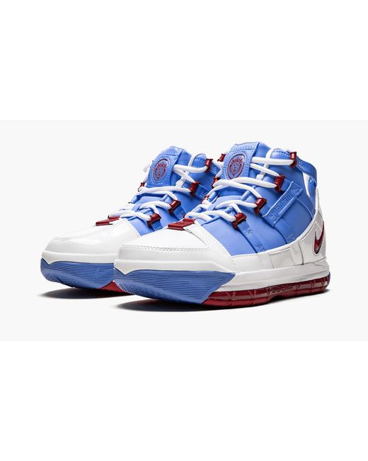 Nike Blue Zoom Lebron 3 Qs "houston Oilers" Shoes for men