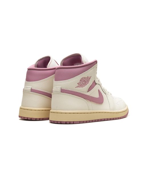 Nike Black 1 Mid "Sail Coconut Milk" Bq6472 162"