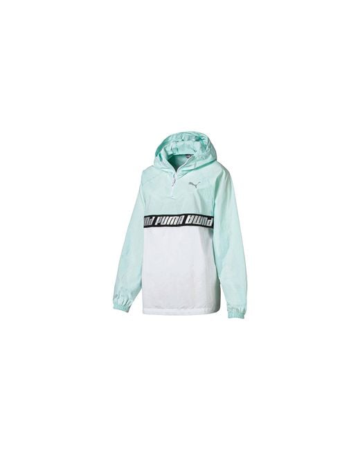 PUMA Black 1/2 Zip Modern Sports Jacket "Fair Aqua" 854066 34"