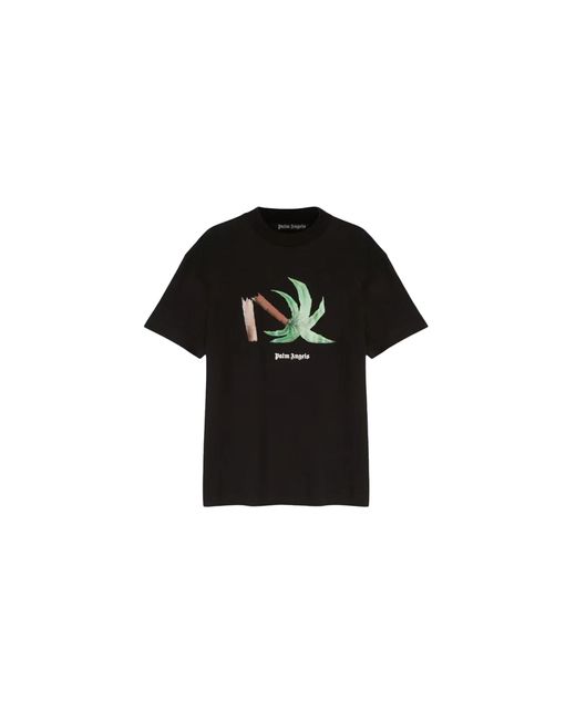 Palm Angels Black Broken Palm Classic T-Shirt Pxyb3Zgu" for men