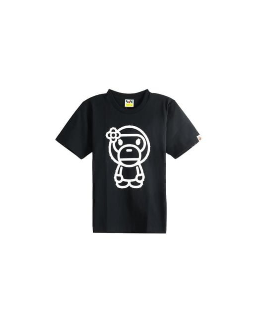 A Bathing Ape Black Crystal Stone Big Baby Lisa T-Shirt 2L80210025 Blk"