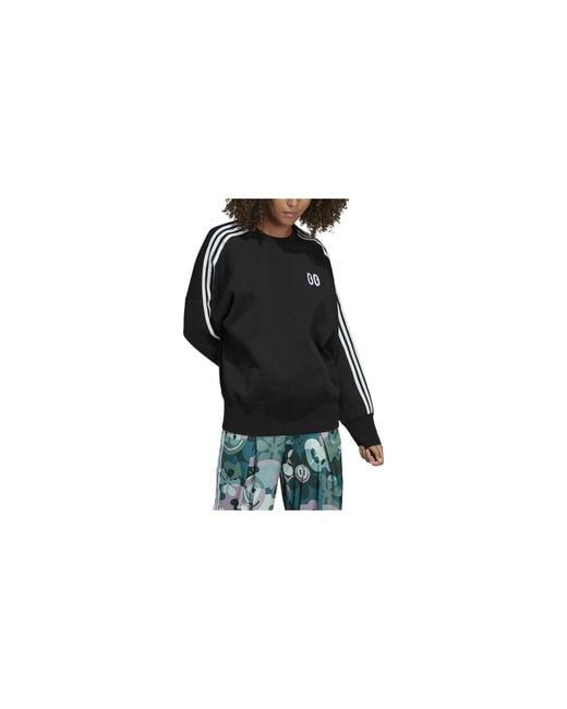 Adidas Black Originals Crewneck Sweatshirt Dv2667"