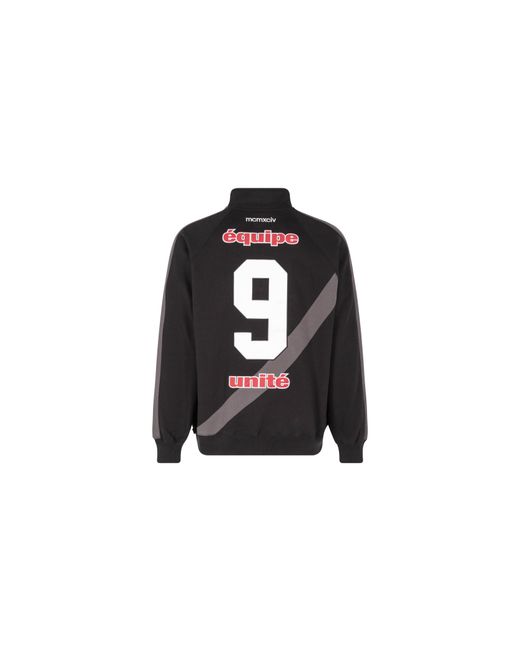 Supreme Black Equipé Half Zip Sweatshirt "Ss24" Su379"