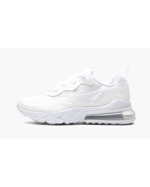 Nike Rubber Air Max 270 React "triple White" Shoes for Men | Lyst
