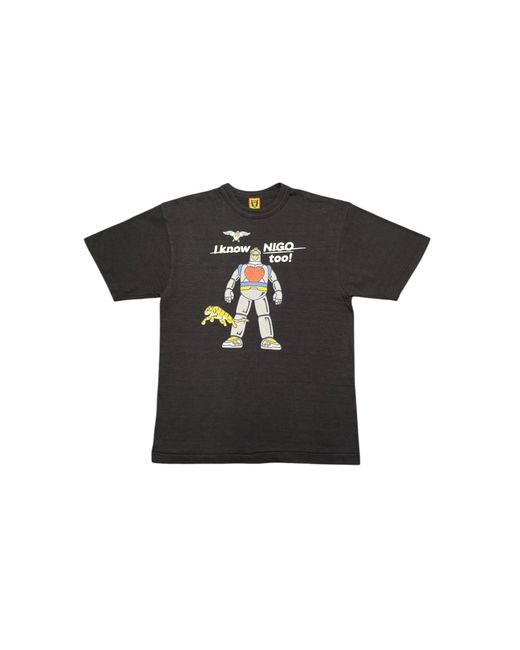 Human Made Black I Know Nigo Too Short Sleeve T-Shirt Xx28Te010 Bk2" for men