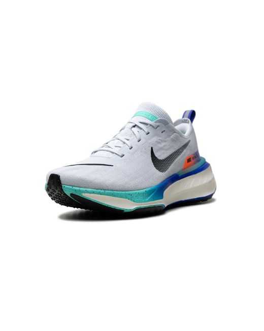 Nike Blue Zoomx Invincible Run 3 "Pure Platinum Bright Mango Cool Mint" Hf4904 043" for men
