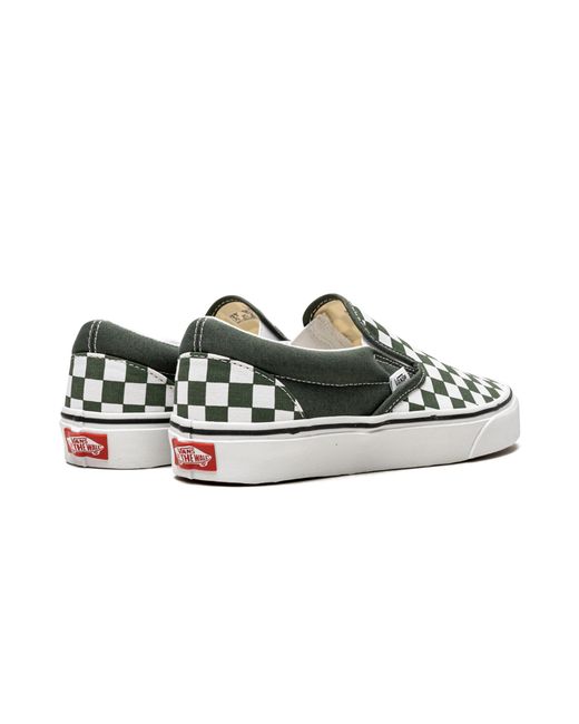 Vans Black Classic Slip-On Checkerboard "Thyme Checkerboard" Vn0A33Tb9Ho" for men