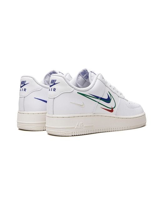 Nike Black Air Force One "Multi-Swoosh" Dm9096 101" for men