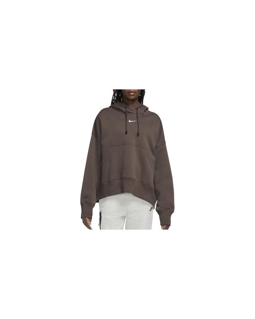 Nike Black Sportswear Phoenix Fleece Over-Oversized Pullover Hoodie "Baroque Sail" Dq5858 237"