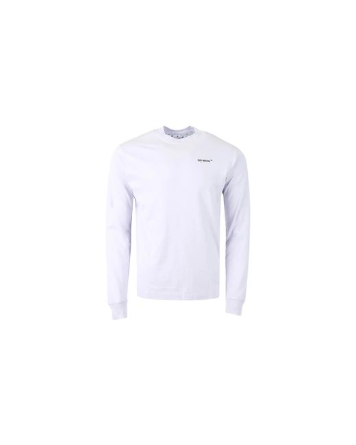 Off-White c/o Virgil Abloh Black Caravaggio Arrow Skate Long-Sleeve T-Shirt "Dusty Lilac" Omab064F22Jer00" for men