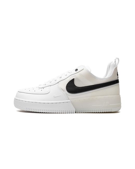 Nike Black Air Force 1 Low React Dv0808 101" for men