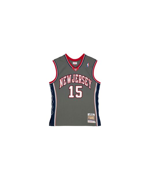 Mitchell & Ness Black Alt Jersey "Nba New Jersey Nets 2004 Vince Carter" Ajy44179 Njn04Vcapwgy" for men