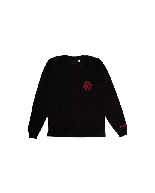 Chrome Hearts Black Deadly Doll Fire Of Love Long Sleeve Chrm1338" for men