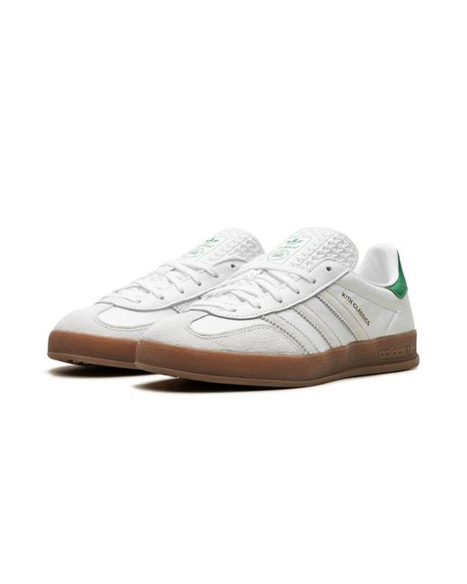 Adidas Black Gazelle Indoor "kith- White / Green" Shoes for men