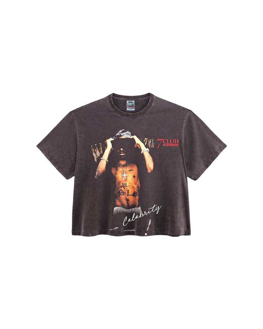 Triple Sevens Black Tupac T-Shirt "Stone Wash" Ts7064" for men