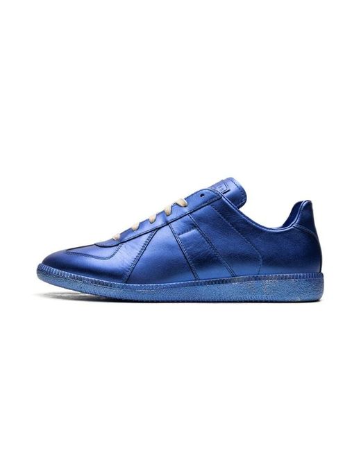 Maison Margiela Replica Low Top Sneaker "blue Metallic" Shoes for men
