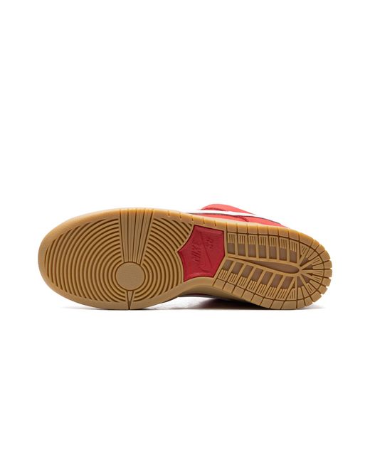 Nike Red Sb Dunk Low Pro "University Gum" Shoes for men