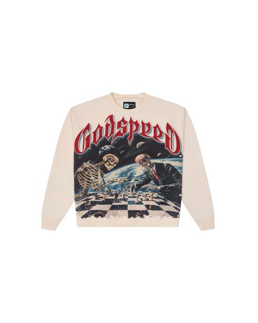GODSPEED NEW YORK Black Checkmate Sweater "Bone" Gs022" for men