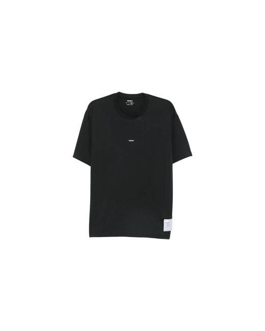 Satisfy Black Auralite T-Shirt 11000 00001" for men