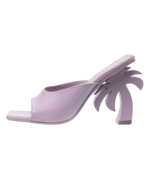 Palm Angels Purple Beach Heels Pwij003F22Lea0013700"