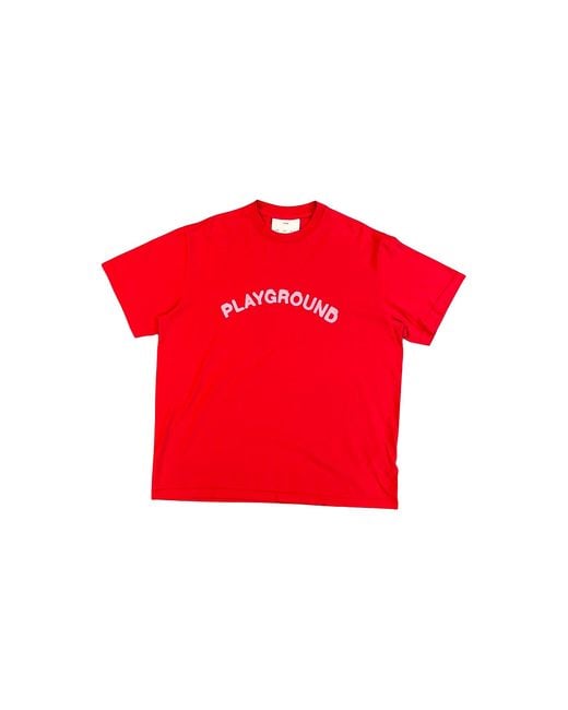 Song For The Mute Playground Standard T-Shirt "Overdye" 262_Mts035P12_Drpered" for men