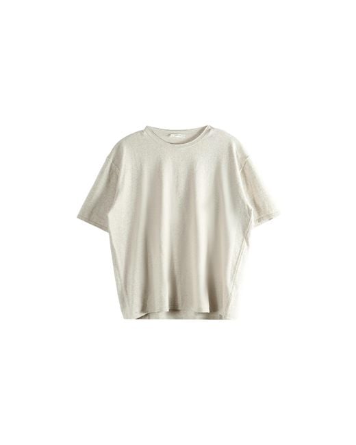 The Row Black Talas T-Shirt "Chalk" 1275 Y978 Chk" for men