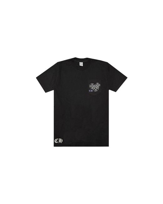 Chrome Hearts Black Spiral T-Shirt Shirt Chrm1536" for men