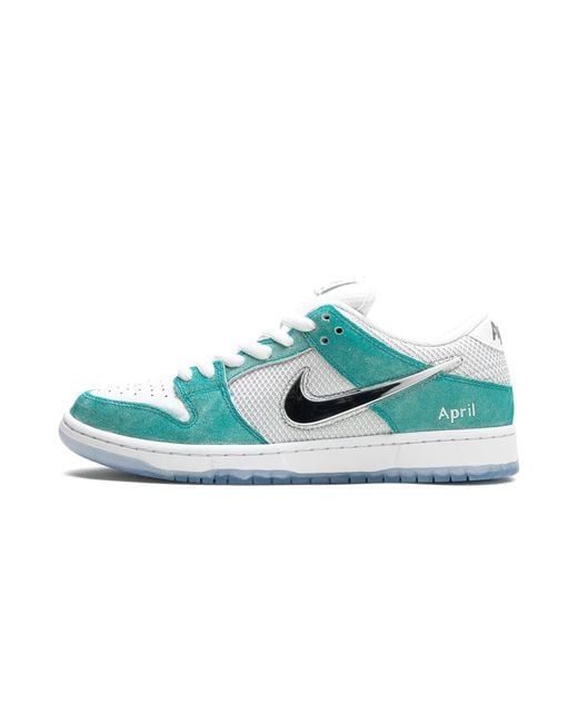 Nike Blue Sb Dunk Low Pro Qs "April Skateboards" Fd2562 400" for men