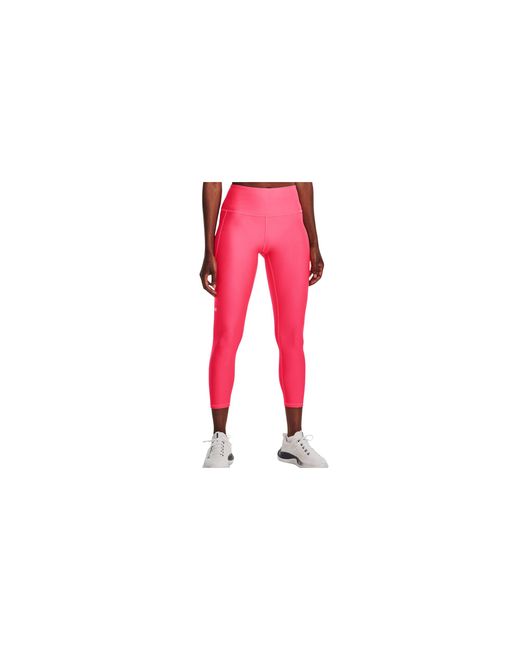 Under Armour Black Heatgear No-Slip Waistband Ankle Leggings 1365335 681"