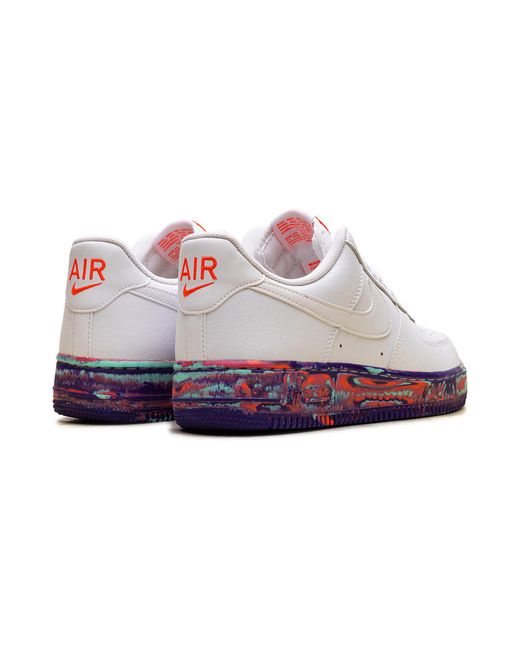 Nike Black Air Force 1 Low Multi-Color Marble" Aj9507 100" for men
