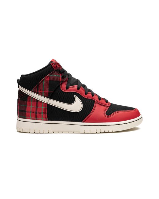 Nike Black Dunk High "Plaid for men