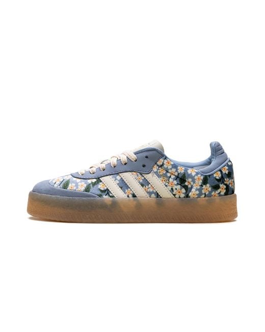 Adidas Blue Sambae "Liberty London Floral Embroidery Cream" Jq6046"