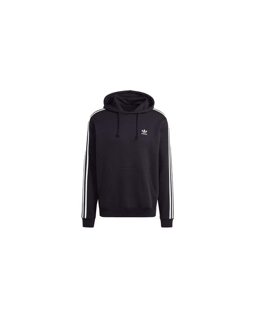 Adidas Black Adicolor Classics 3-Stripes Hoodie H06676" for men