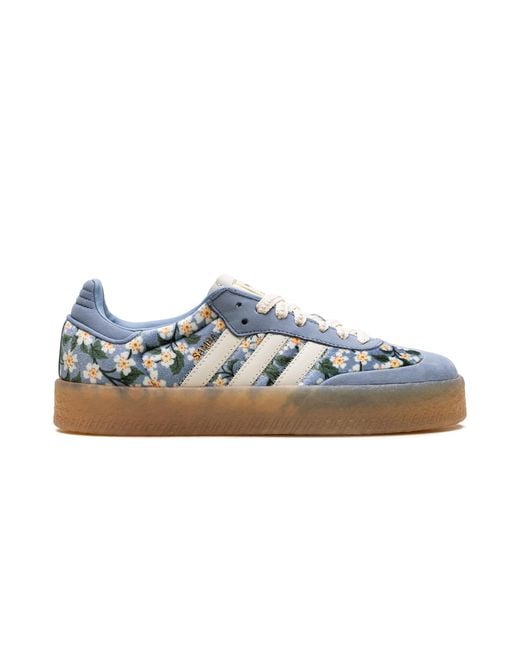 Adidas Blue Sambae "Liberty London Floral Embroidery Cream" Jq6046"