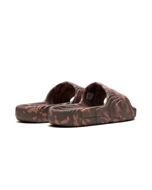Adidas Brown Adilette 22 "Claster" Hp6518" for men