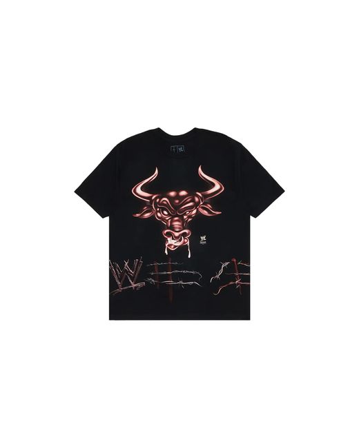Travis Scott Black Cactus Jack X Wwe Know Your Role The Rock T-Shirt Cpfm26"
