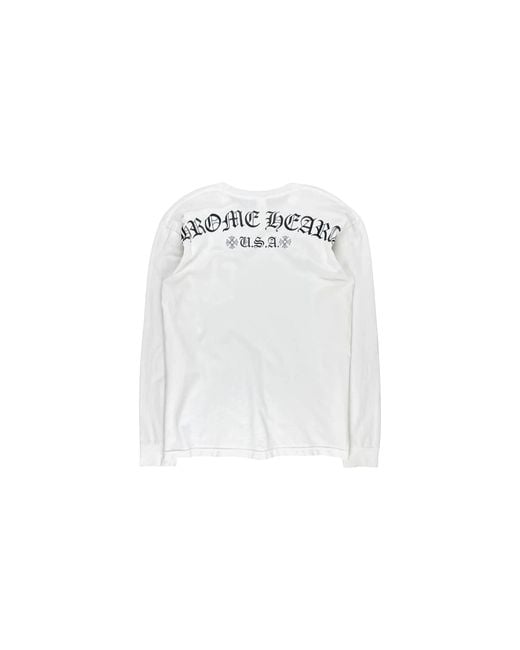 Chrome Hearts Black U.S.A Shoulder Logo Long Sleeve Shirt Chrm1608" for men