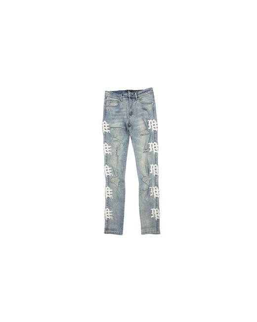 Mixed Emotions Black Monogram Denim "Sea" Mixe069" for men