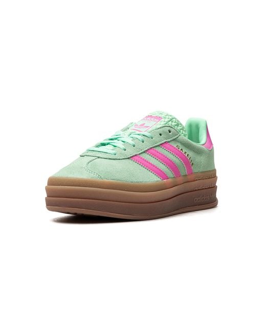 Adidas Black Gazelle Bold "pulse Mint Pink" Shoes