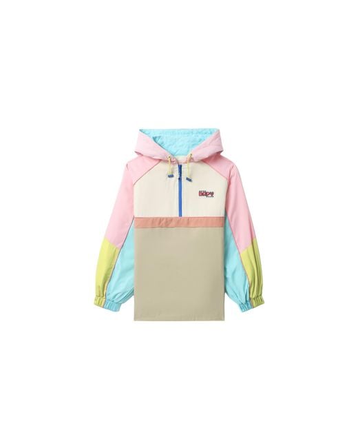 A Bathing Ape Black Bapy Color Blocked Half Zip Hooded Jacket Bpytptp2545Xjmlx"