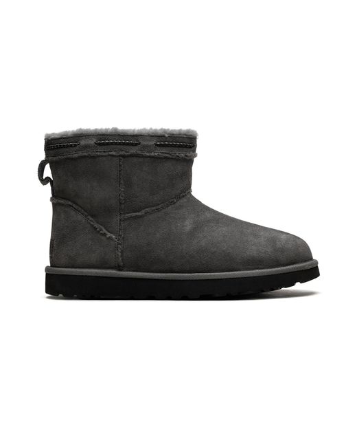 Ugg Black Classic Mini Shearling Braid "Charcoal" 1166751 Chrc"