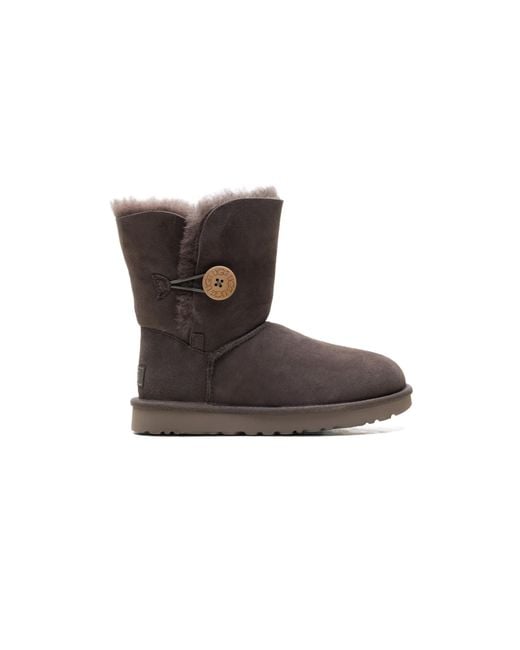 Ugg Black Bailey Button 2 "Thunder Cloud" 1016226 Tcld"