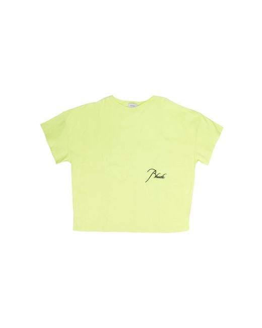 Rhude Black Reverse T-Shirt Rhss22Tt26012622" for men