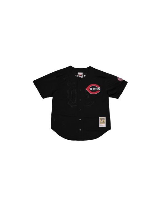 Mitchell & Ness Black Authentic Batting Practice Jersey "Reds 2000 Ken Griffey Jr. Abbf3116 Cre00Kgjblck" for men
