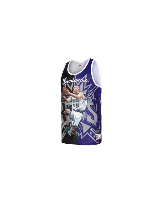 Mitchell & Ness Black Sublimated Player Tank "Kings" Tmtk3207 Skiyyjwibkpr" for men